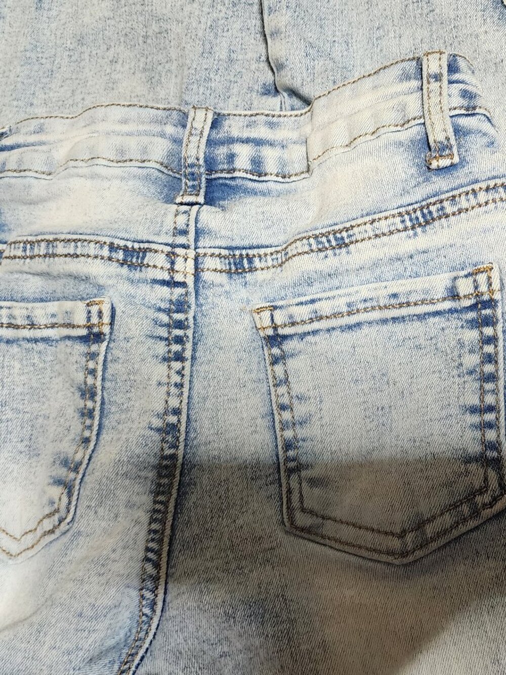 Denim Jeans Girls’ Star Patch Wide Leg Jeans US 7 + Wonder Nation Ribbed Top US - Picture 7 of 7